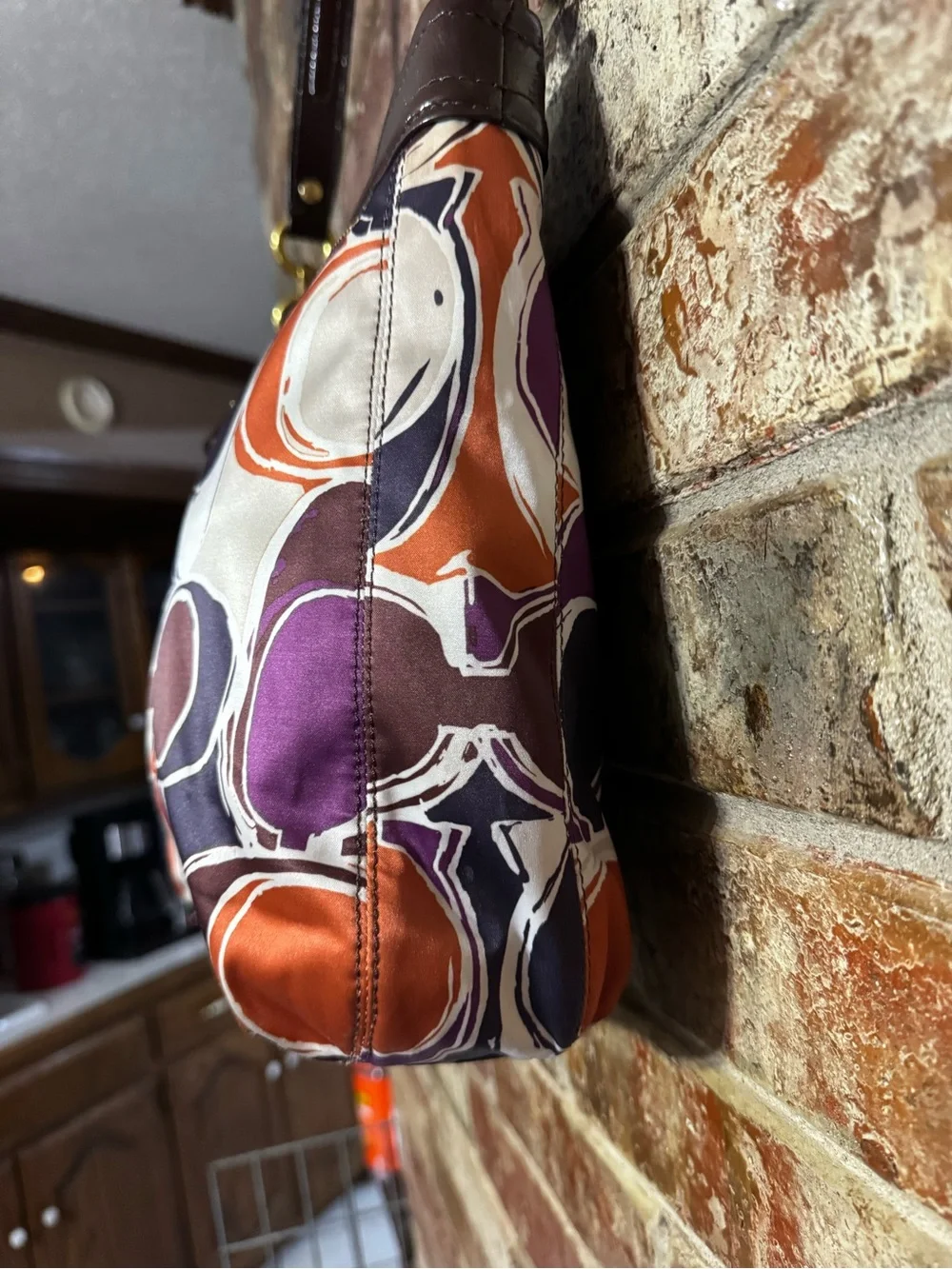 Authentic Y2K Ashely Scarf print coach set. Handbag, wallet and card case.